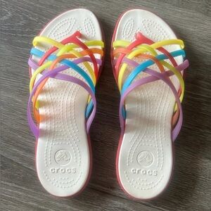 CROCS Women's Rainbow Strappy Sandals